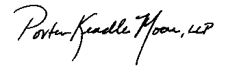 (-s- Porter Keadle Moore, LLP)