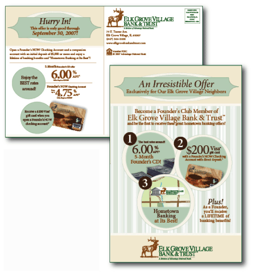 (ELK GROVE VILLAGE BANK & TRUST ADVERTISEMENT)
