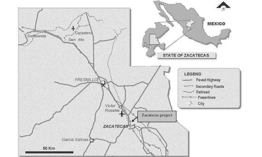 Zacatecas Map