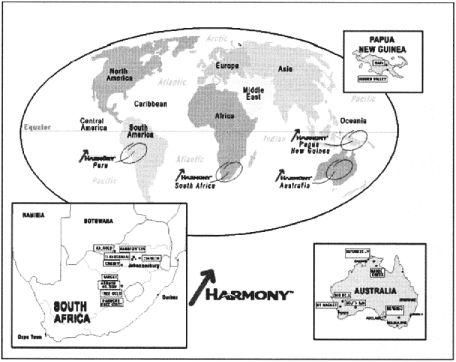 (WORLDWIDE OPERATIONS MAP)