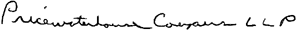 -s- PricewaterhouseCoopers LLP