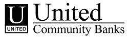 (UNITED COMMUNITY BANKS LOGO)