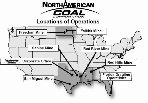 (NORTH AMERICAN COAL CORPORATION LOGO)