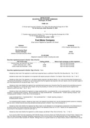 Ford - Annual Reports (10-K)