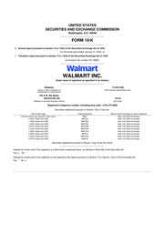 Walmart - Annual Reports (10-K)