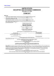 Sanofi - Annual Reports (20-F)