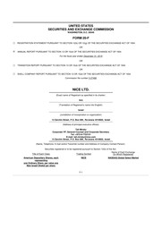 NICE - Annual Reports (20-F)