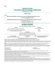 Korn Ferry - Annual Reports (10-K)