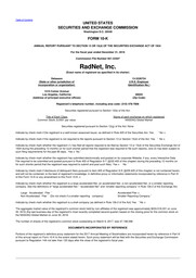 RadNet - Annual Reports (10-K)