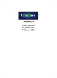 Chesnara Plc Annual Reports