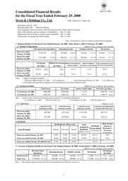 7-Eleven - Financial Statements