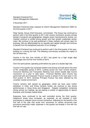 Standard Chartered - Financial Statements