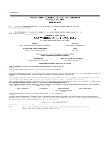 Thumbnail Skyworks Solutions
 10-K Annual Report 2011