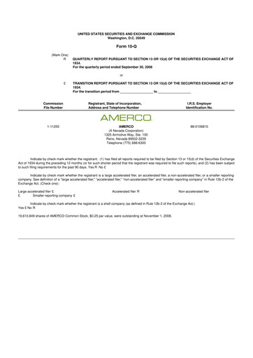 Thumbnail U-Haul 10-Q Quarterly Report FY 