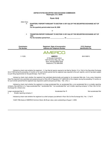 Thumbnail U-Haul 10-Q Quarterly Report FY 