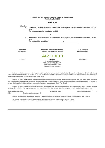 Thumbnail U-Haul 10-Q Quarterly Report FY 