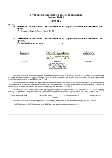 Thumbnail U-Haul 10-Q Quarterly Report FY2012 