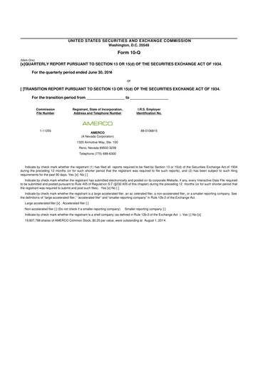 Thumbnail U-Haul 10-Q Quarterly Report FY2015 