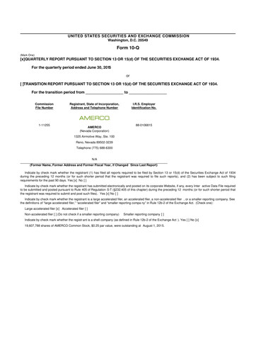 Thumbnail U-Haul 10-Q Quarterly Report FY2016 