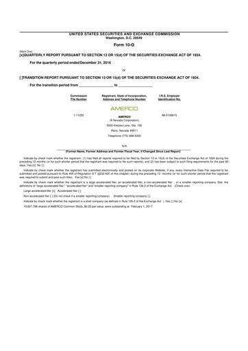 Thumbnail U-Haul 10-Q Quarterly Report FY2017 