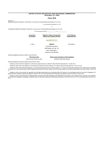 Miniature U-Haul 10-K Rapport annuel 2019