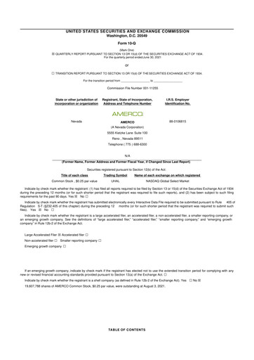 Thumbnail U-Haul 10-Q Quarterly Report FY2022 