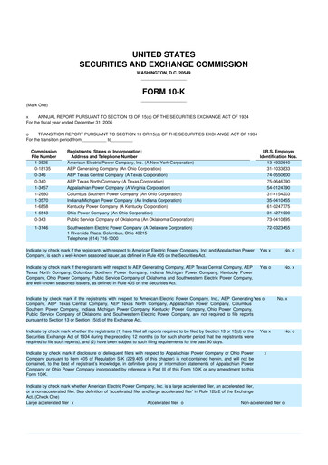Thumbnail American Electric Power 10-K Annual Report 