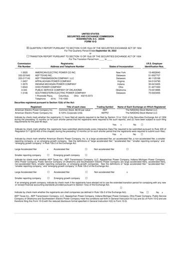Thumbnail American Electric Power 10-Q Quarterly Report FY2022 