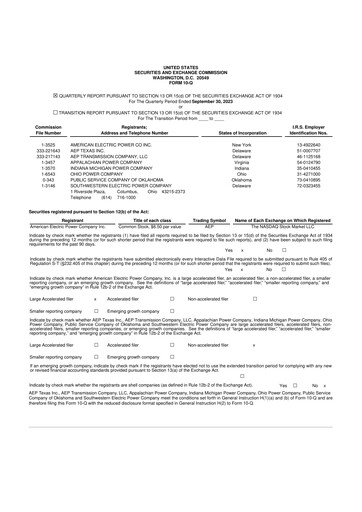 Thumbnail American Electric Power 10-Q Quarterly Report FY2023 