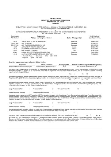 Thumbnail American Electric Power 10-Q Quarterly Report FY2025 
