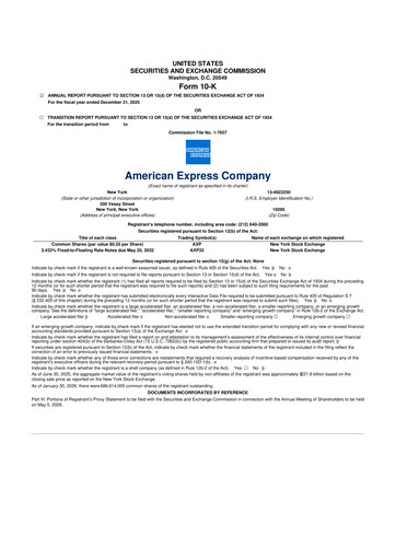 Thumbnail American Express 10-K Annual Report 2025
