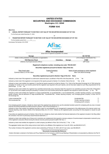 Thumbnail Aflac 10-K Annual Report 2024