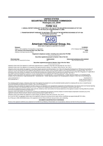 Thumbnail American International Group 10-K Annual Report 2025