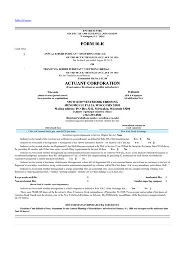 Thumbnail Enerpac Tool Group
 10-K Annual Report 2013