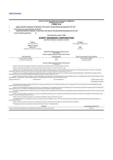 Thumbnail Avery Dennison
 10-K Annual Report 2023