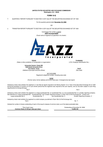 Thumbnail AZZ 10-Q Quarterly Report FY 