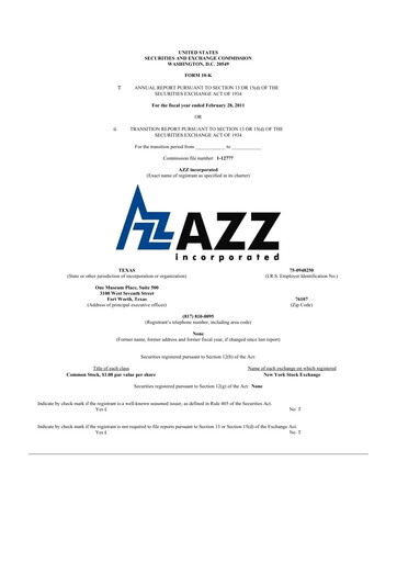 Thumbnail AZZ 10-K Annual Report 