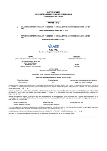 Thumbnail AZZ 10-Q Quarterly Report FY2020 