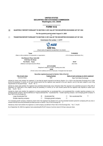 Thumbnail AZZ 10-Q Quarterly Report FY2021 