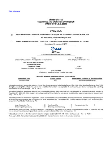 Thumbnail AZZ 10-Q Quarterly Report FY2027 