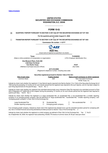 Thumbnail AZZ 10-Q Quarterly Report FY2027 Q2