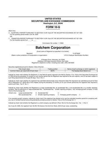 Thumbnail Balchem 10-Q Quarterly Report FY2025 