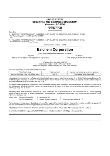 Thumbnail Balchem 10-Q Quarterly Report FY2026 Q3