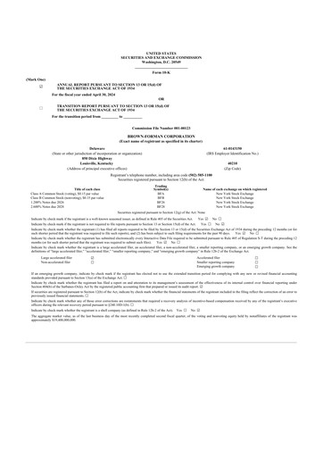 Thumbnail Brown Forman 10-K Annual Report 2024