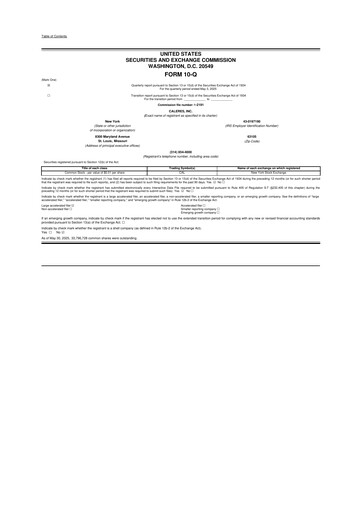 Thumbnail Caleres 10-Q Quarterly Report FY2025 
