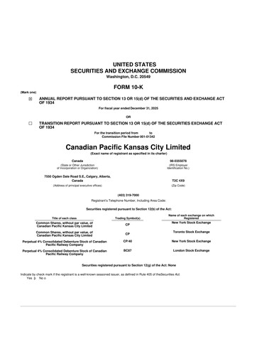 Thumbnail CPKC (Canadian Pacific Kansas City) 10-K Annual Report 2025