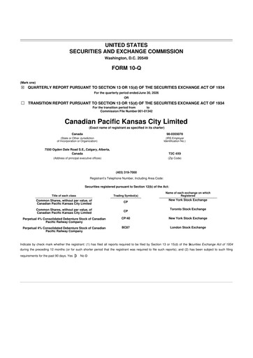 Thumbnail CPKC (Canadian Pacific Kansas City) 10-Q Quarterly Report FY2026 