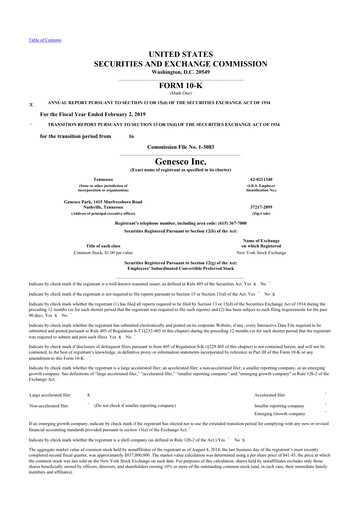 Thumbnail Genesco
 10-K Annual Report 2019