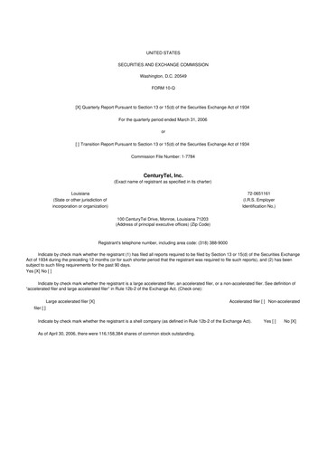 Thumbnail Lumen Technologies 10-Q Quarterly Report FY 