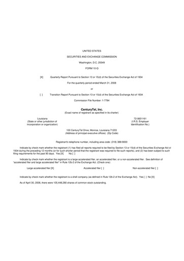 Vorschaubild Lumen Technologies 10-Q Quartalsbericht  